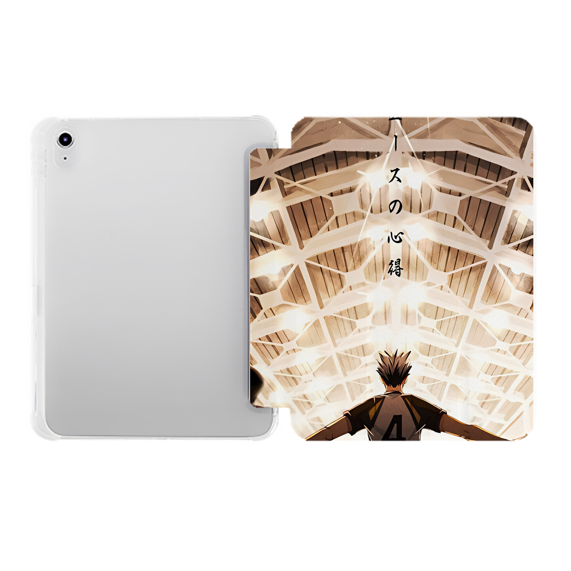 （画像用） ハイキュー!! Haikyu!! IPad ケース ペン収納付き 三つ折りスタンド PUレザー×シリコン 対応機種9.5/10.5/10.9インチ